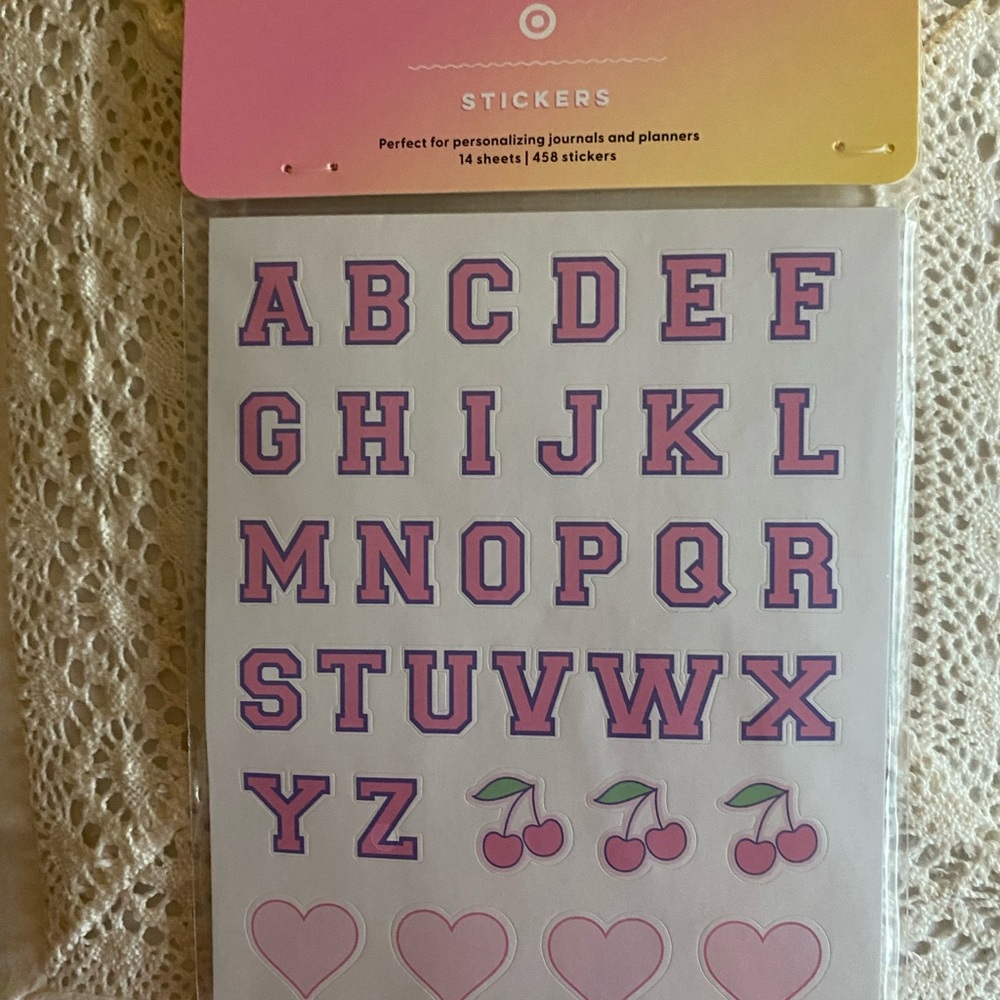 Two Packages Stoney Clover Lane x Target Stickers